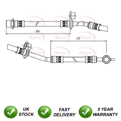 Brake hose front right sjr - hose,