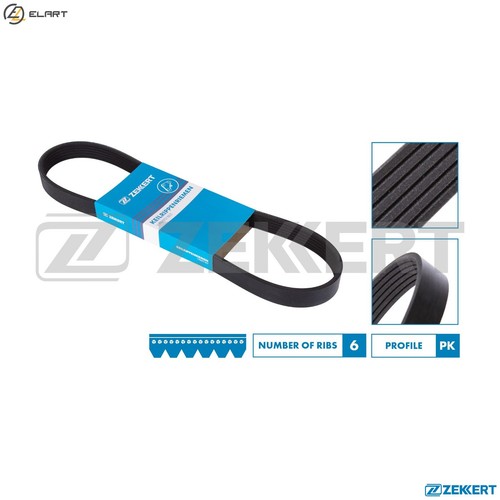Vribbed belt 6pk1138 for - kr-6pk1138,