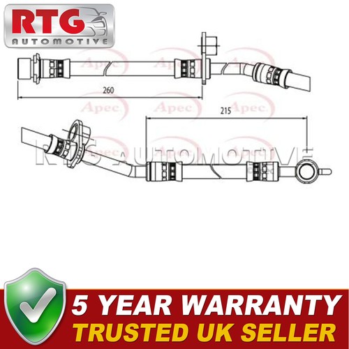 Front right brake hose - front,