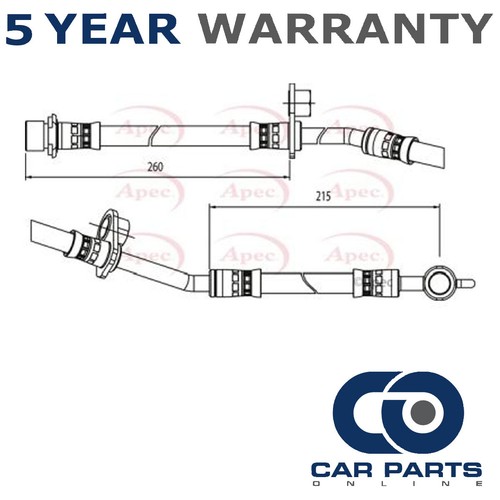 Brake hose front right - hose, cpo